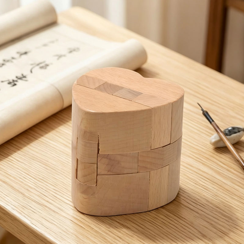 Luban Lock Heart Shaped Puzzle - Brain Teaser Cube reseña y precio