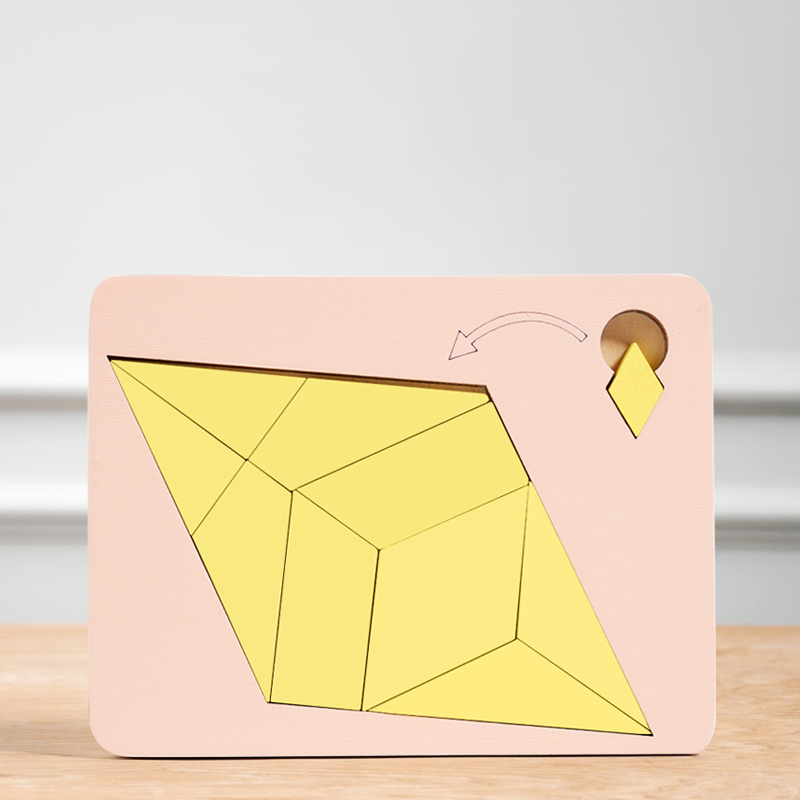 Wooden Geometric Puzzles Chall - Brain Teaser Cube reseña y precio