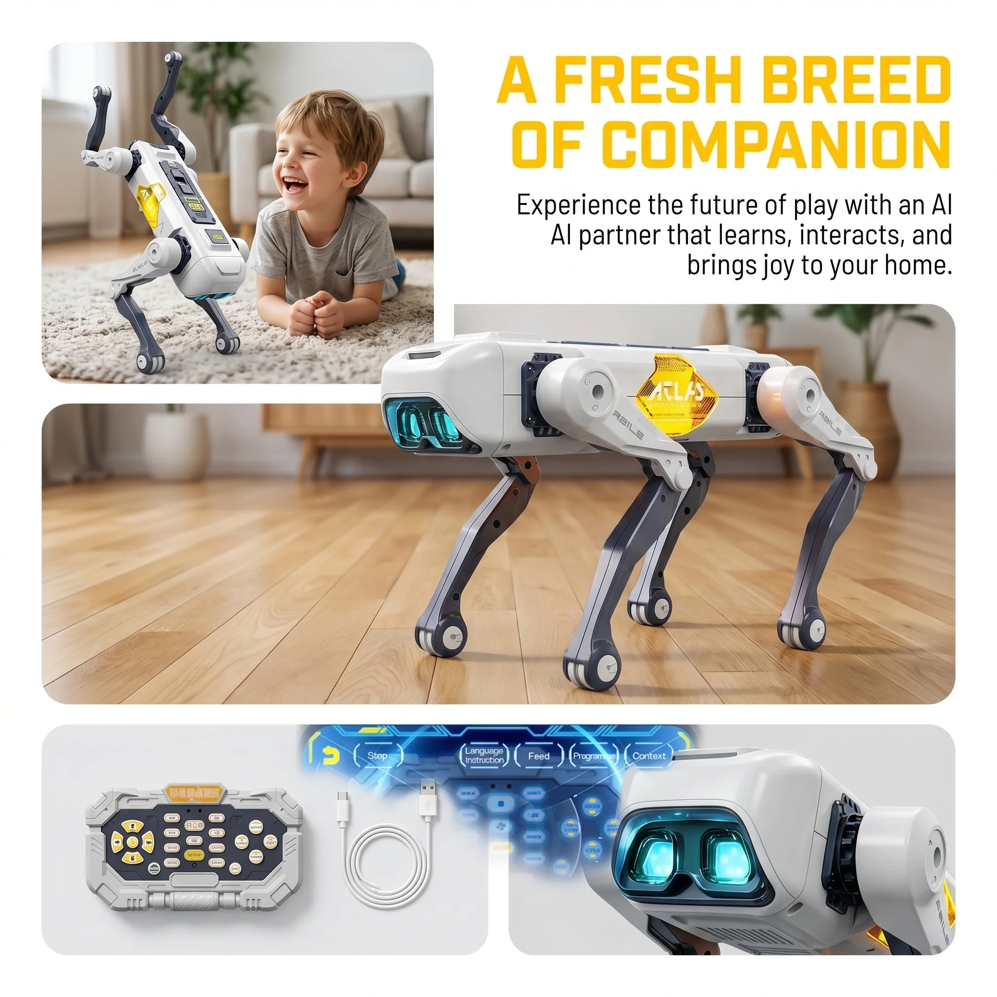 AI Smart Robot Dog, Voice & AP - Kids Educational Resources reseña y precio