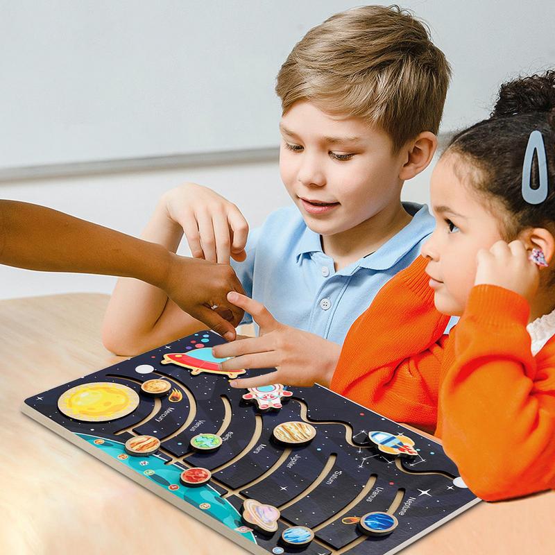 Solar System Model Board Woode - Solar System Model reseña y precio