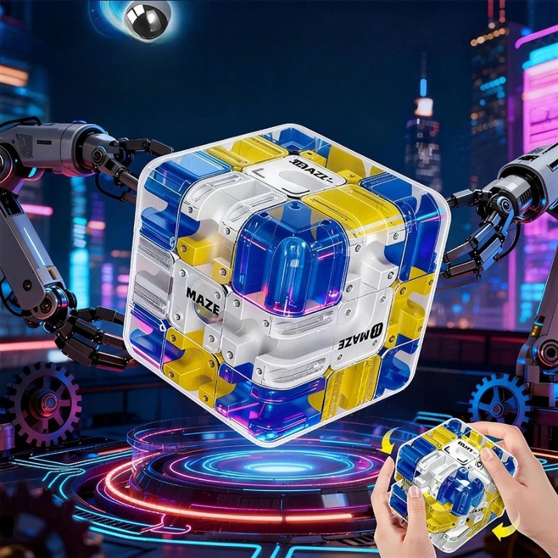 1-10PCS 3D Maze Puzzle Cube Br - Brain Teaser Cube reseña y precio