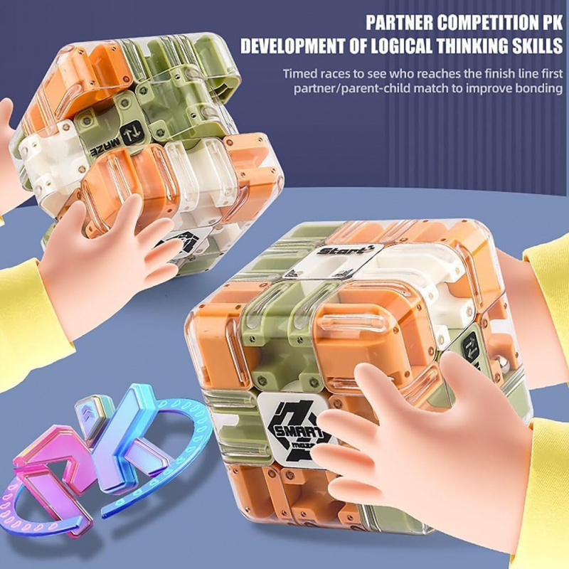 1-10PCS 3D Maze Puzzle Cube Br - Brain Teaser Cube reseña y precio