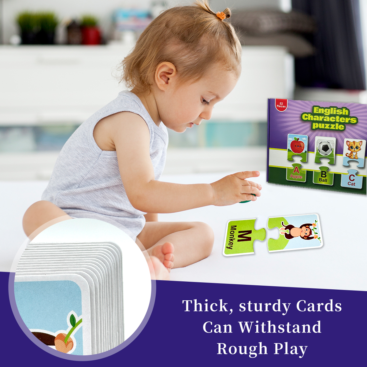 Alphabet Matching Puzzle Cards - Flash Card Alphabet reseña y precio