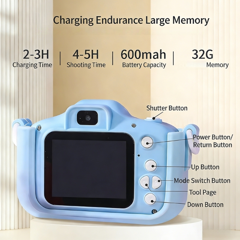 Rechargeable Kids Camera Toy W - Kids Early Education Photos reseña y precio