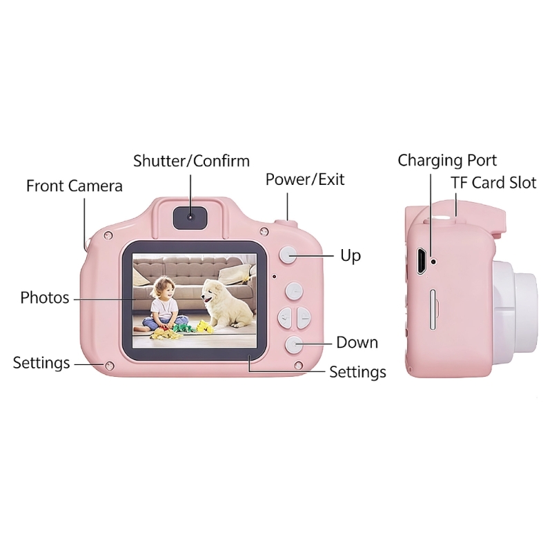 Rechargeable Kids Camera Toy W - Kids Early Education Photos reseña y precio