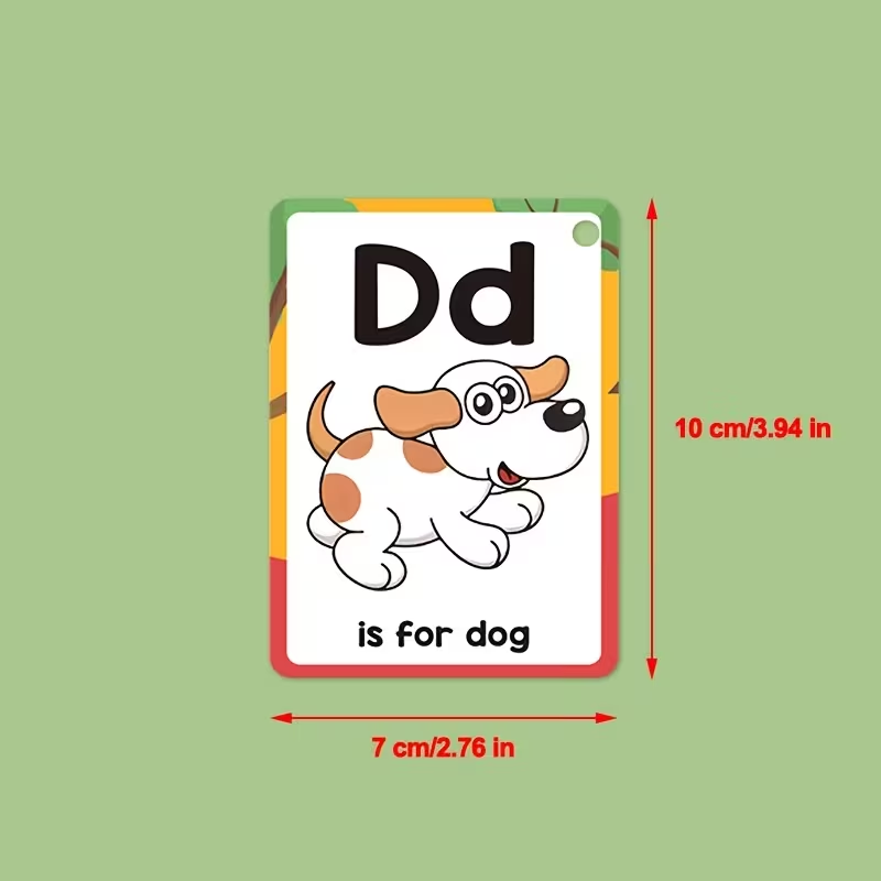 26 English Learning Cards with - Flash Card Alphabet reseña y precio